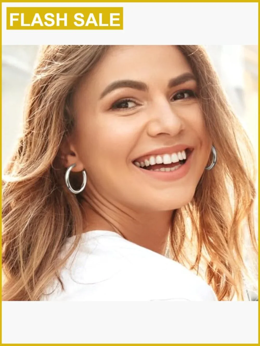 9 Pair Gold Hoop Earrings Set - 14K Gold Plated Hypoallergenic Lightweight